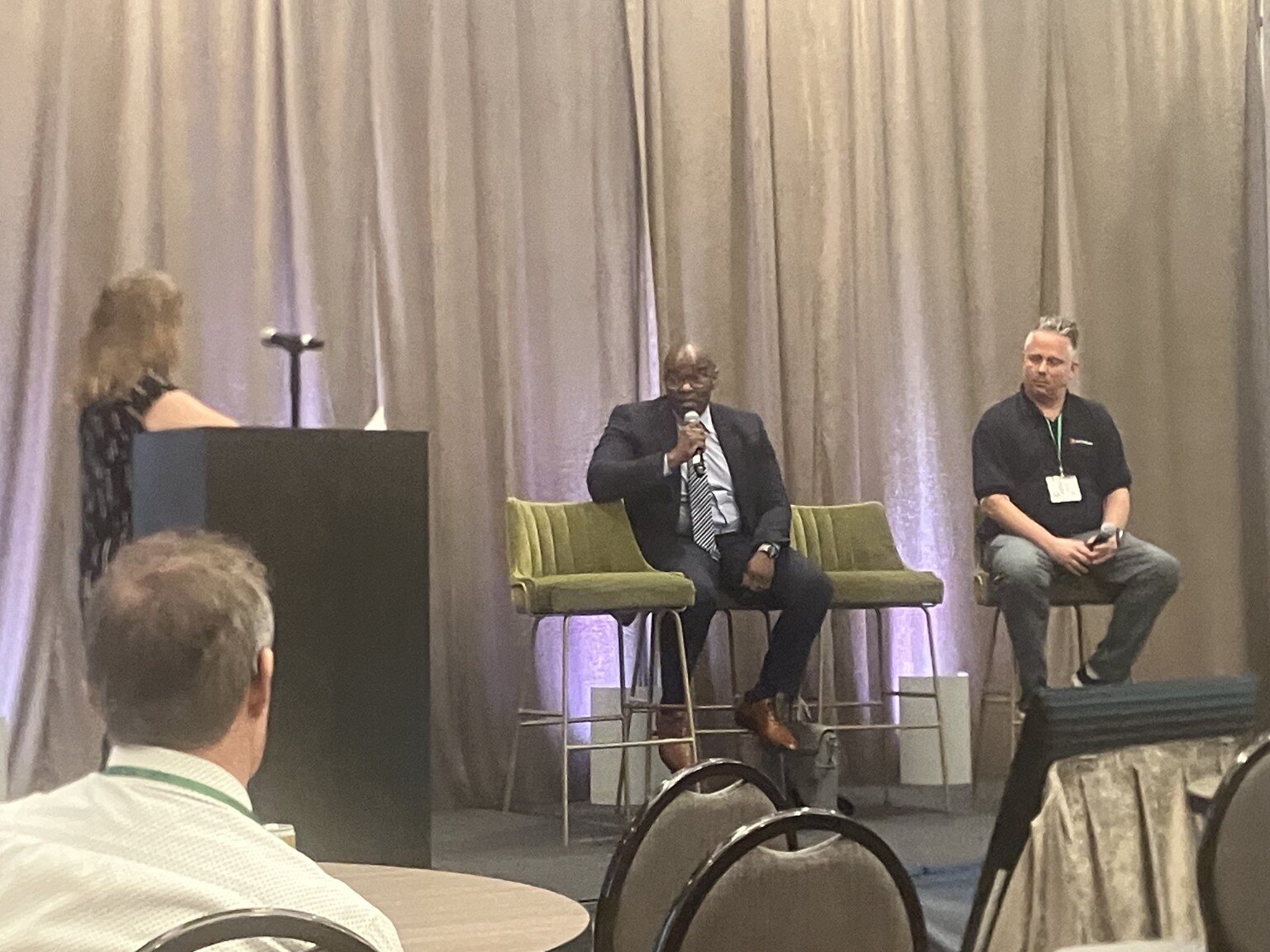 Nolan speaking during the Georgia AI Data Center Leadership Summit